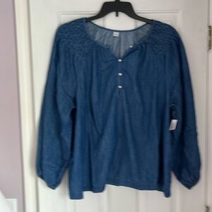 Light denim blouse